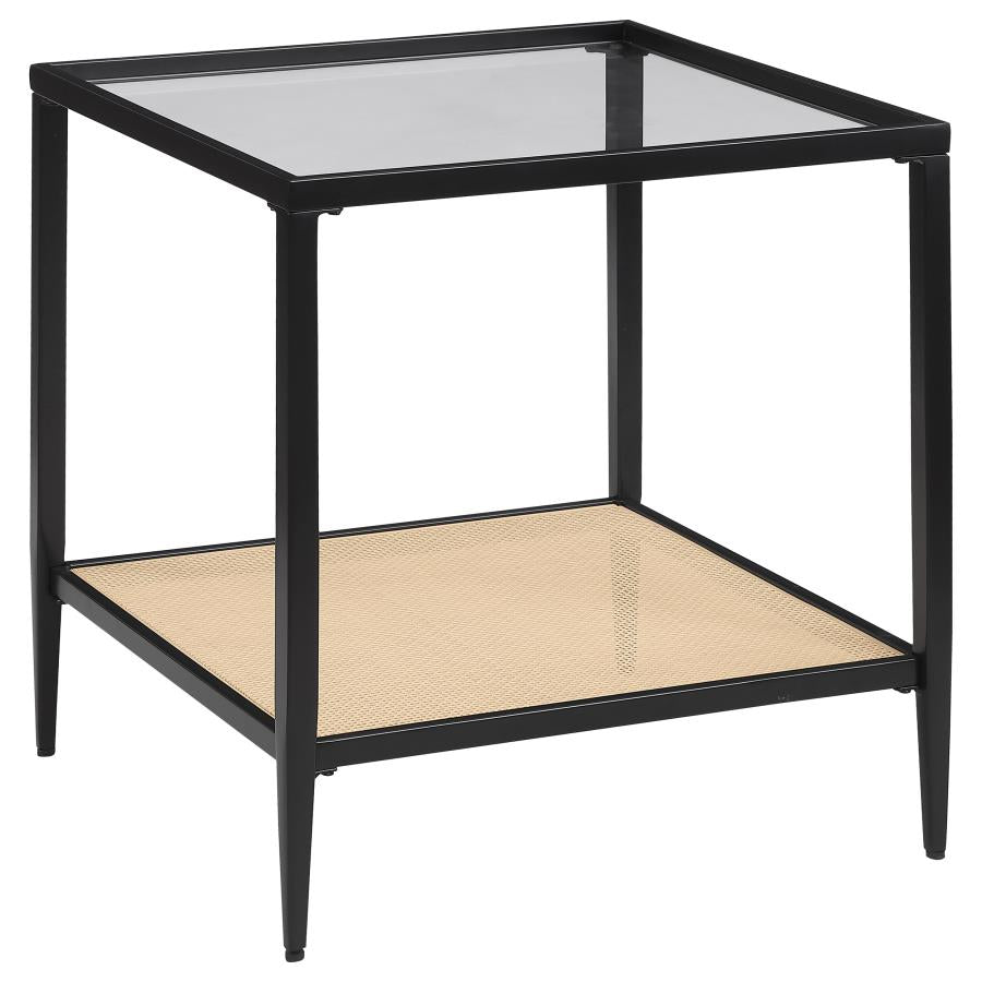 Amherst Coffee and End Table Set Black