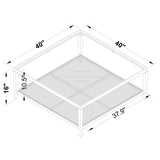 Amherst Coffee and End Table Set Black