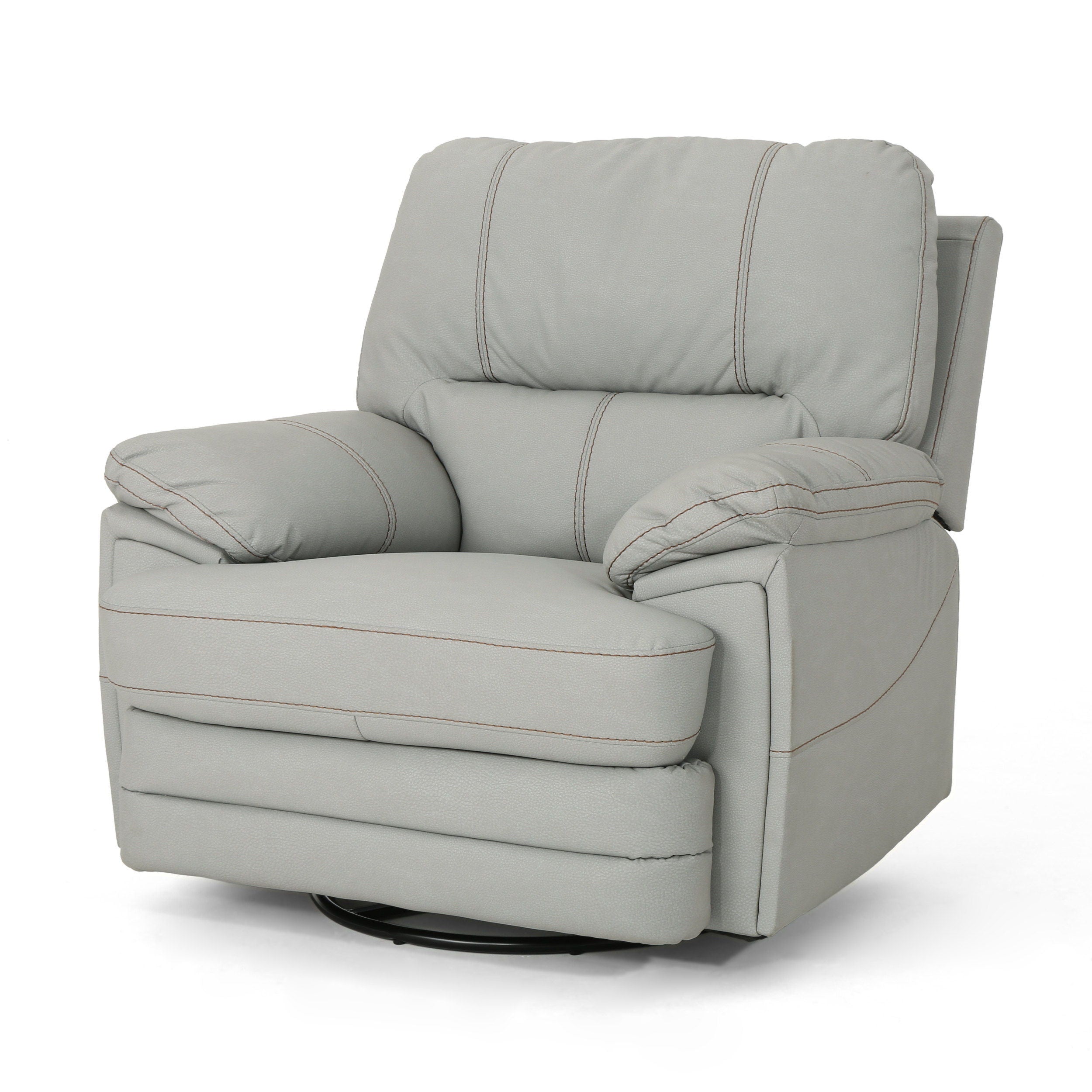 Wide - Faux Leather Manual Swivel Standard Recliner