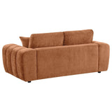 Burnett - Chenille Upholstered Wide Arm Loveseat