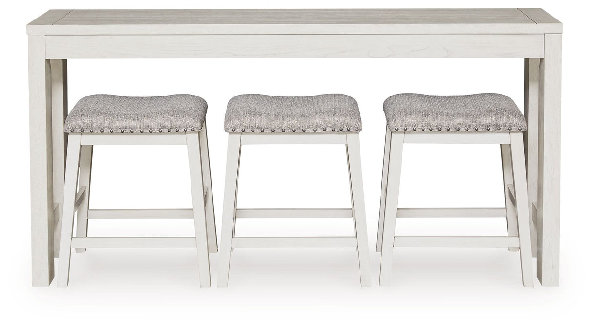 Robbinsdale - Rectangular Dining Room Counter Table Set (Set of 4) - Antique White