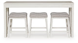 Robbinsdale - Rectangular Dining Room Counter Table Set (Set of 4) - Antique White