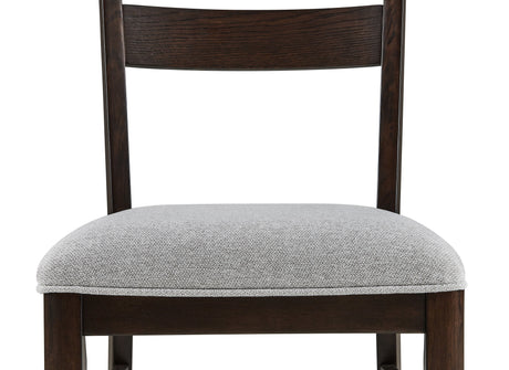 Higgins - Dining Chair (Set of 2) - Dark oak by Crown Mark | Bel Furniture