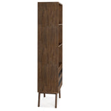 Clarkson - Bookcase With Storage - Rustic Natural Aged Brown by Simpli-Home | Bel Furniture