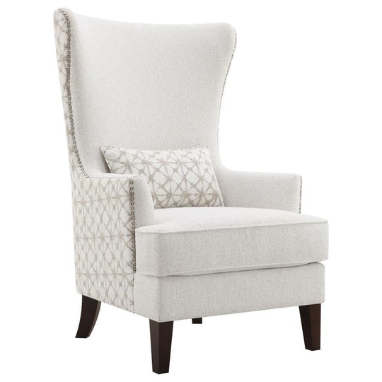 Pippin - Upholstered High Wingback Accent Chair - Latte by Coaster Fine Furniture | Bel Furniture
