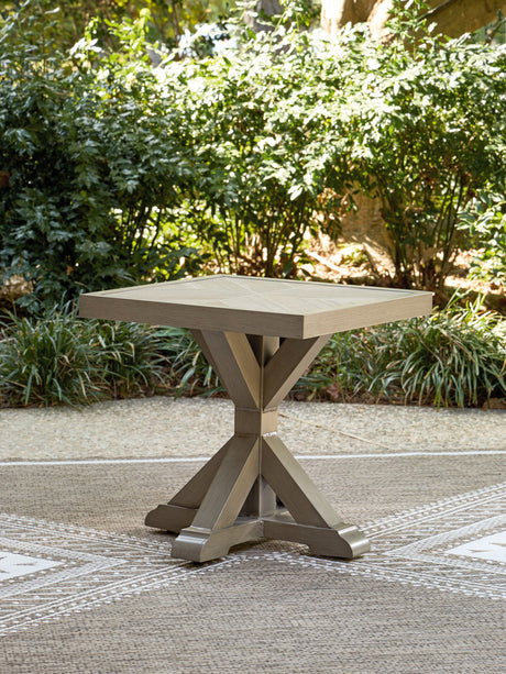 Laguna Heights - Square End Table - Beige - view 3