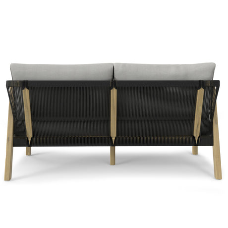 Palmetto - Outdoor Sofa - Stone Gray by Simpli-Home | Bel Furniture