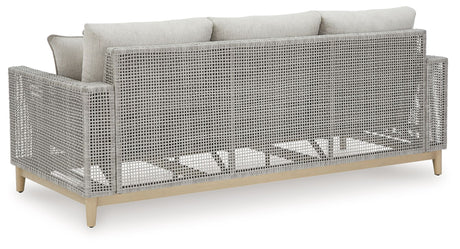 Seton Creek - Gray - Sofa With Cushion by Signature Design by Ashley® | Bel Furniture