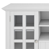 Acadian - Handcrafted Tall TV Media Stand by Simpli-Home | Bel Furniture