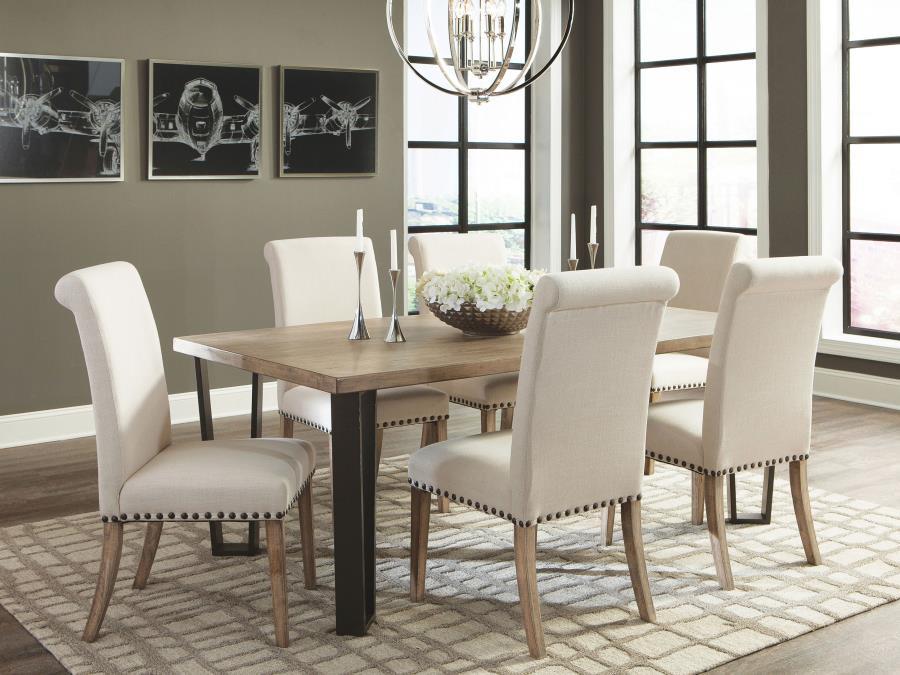 Salem - Fabric Upholstered Dining Side Chair (Set of 2) - Beige