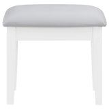 Regina - Makeup Vanity Table Set With Lighting - White by Coaster Fine Furniture | Bel Furniture