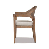 Americana - Mid-Century Modern Cane Back Dining Chair Textured Weave - Taupe Beige by Jennifer Taylor Home | Bel Furniture