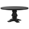 Florence - Round Pedestal Base Dining Table Black by Coaster Fine Furniture | Bel Furniture