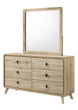 Dawson - Dresser Light Brown Dresser & Mirror by Crown Mark | Bel Furniture