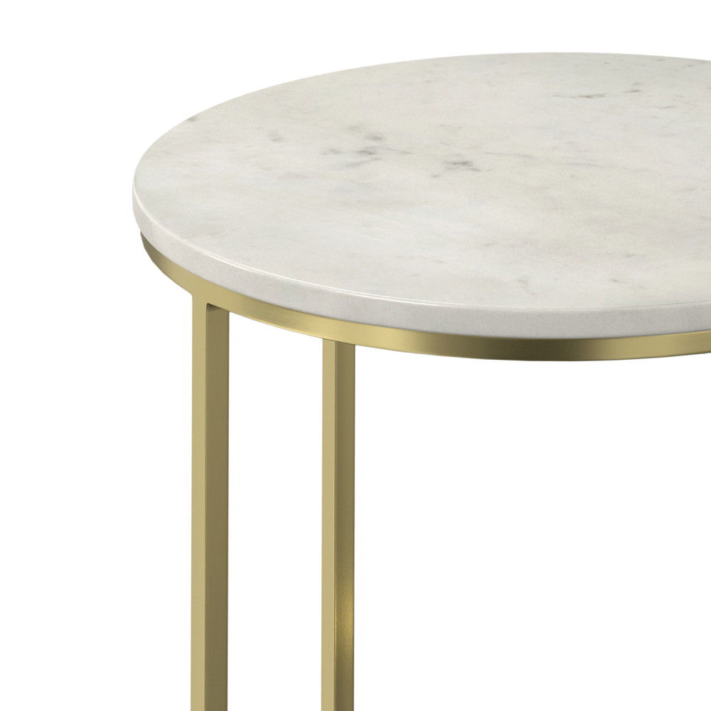 Tara - Side Table - Gold by Simpli-Home | Bel Furniture