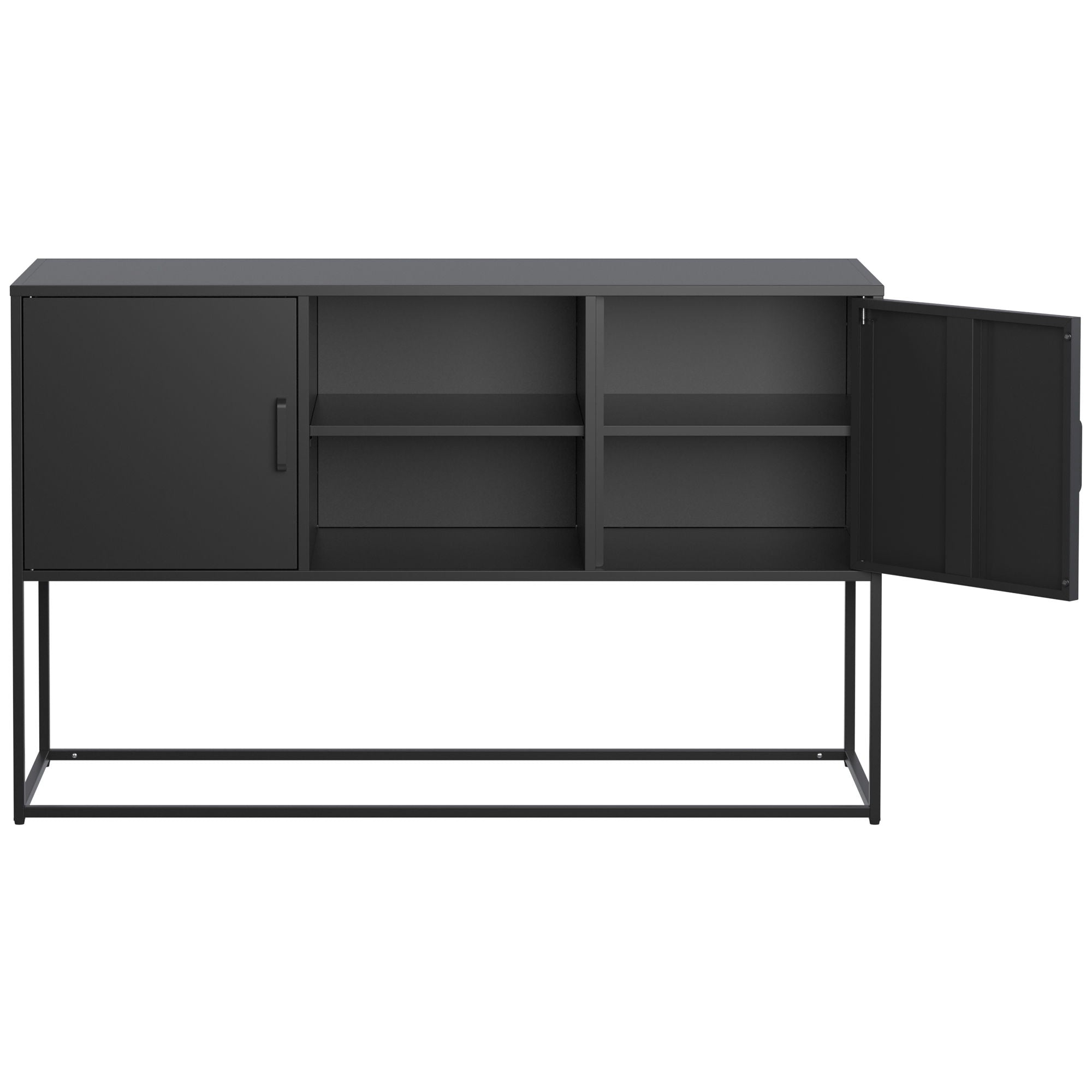 Modern Sideboard Buffet With Plenty Of Storage Space, Anti-Tilt Mechanism, Elegant Handles, Silent Magnetic Closure And Eco-Friendly Finish For Kitchen, Dining Room And Living Room