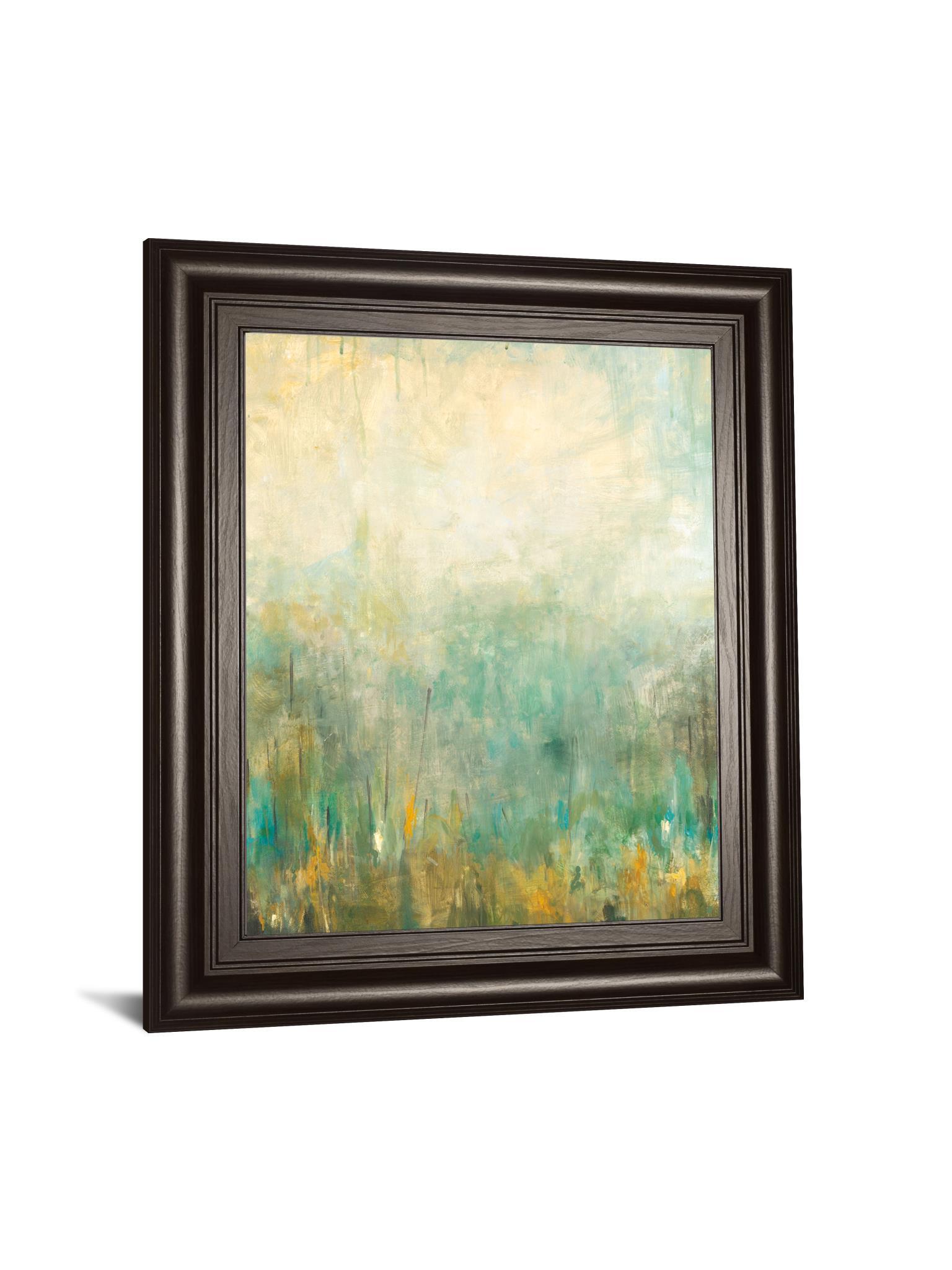 Jardin Vert By Pasion - Framed Print Wall Art - Blue