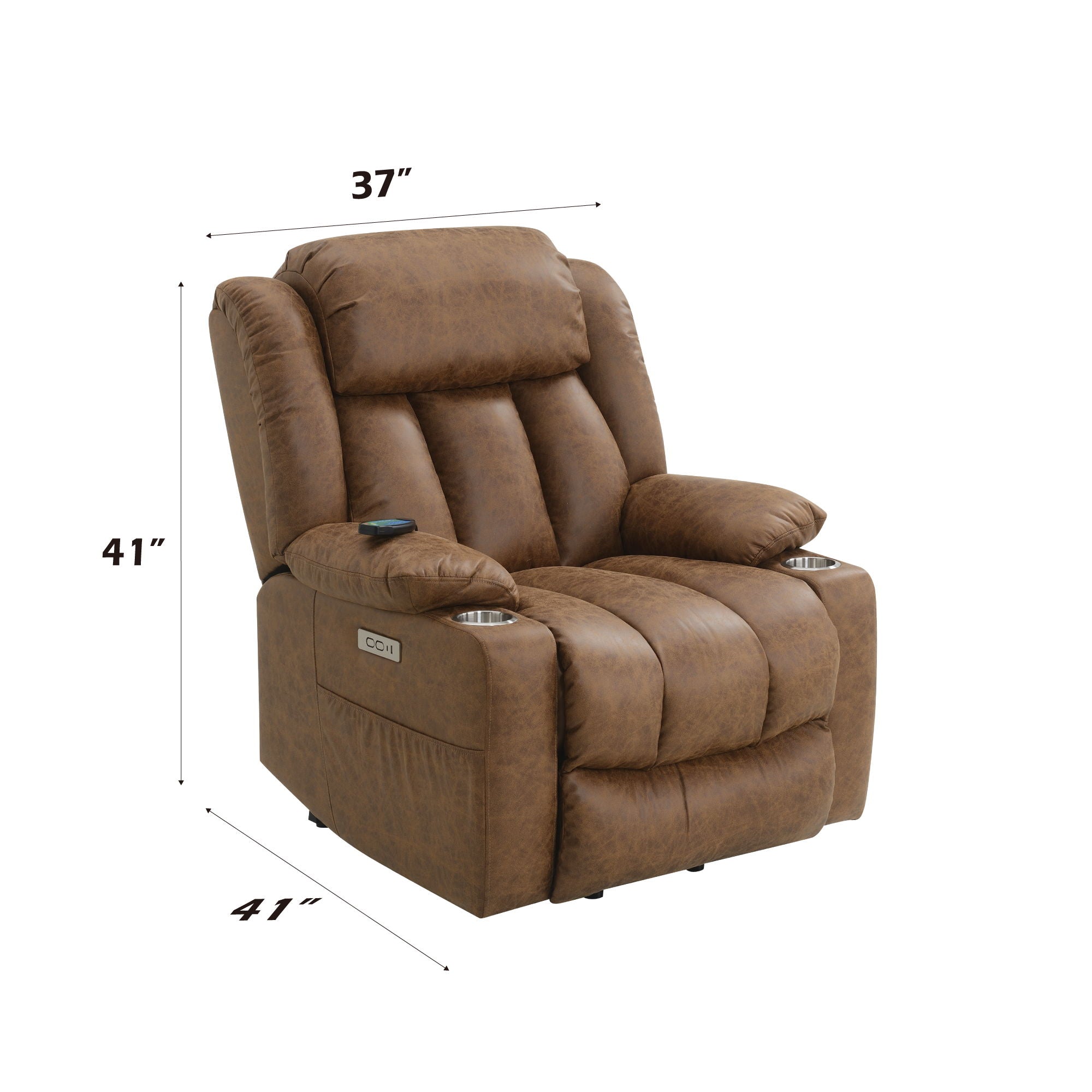 Pacay - Power Motion Recliner With Lift Heating Massage Function