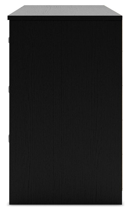 Finch - Six Drawer Dresser - 29'' Height - Black - view 5