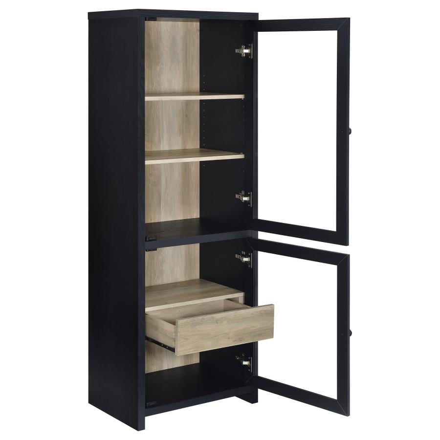 Denison - 3 Piece Entertainment Center 79" TV Stand - Black