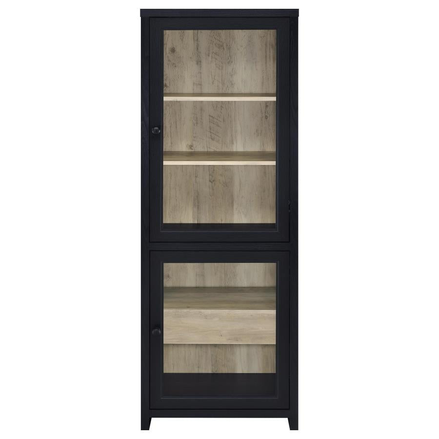 Denison - 3 Piece Entertainment Center 79" TV Stand - Black