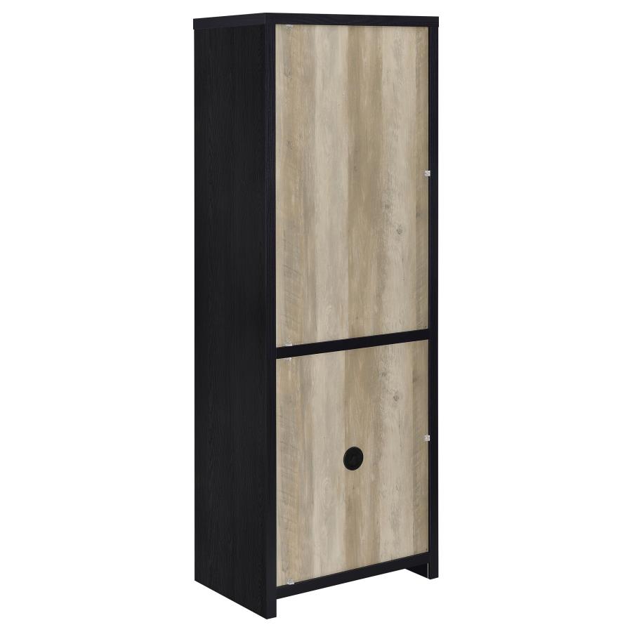 Denison - 3 Piece Entertainment Center 79" TV Stand - Black