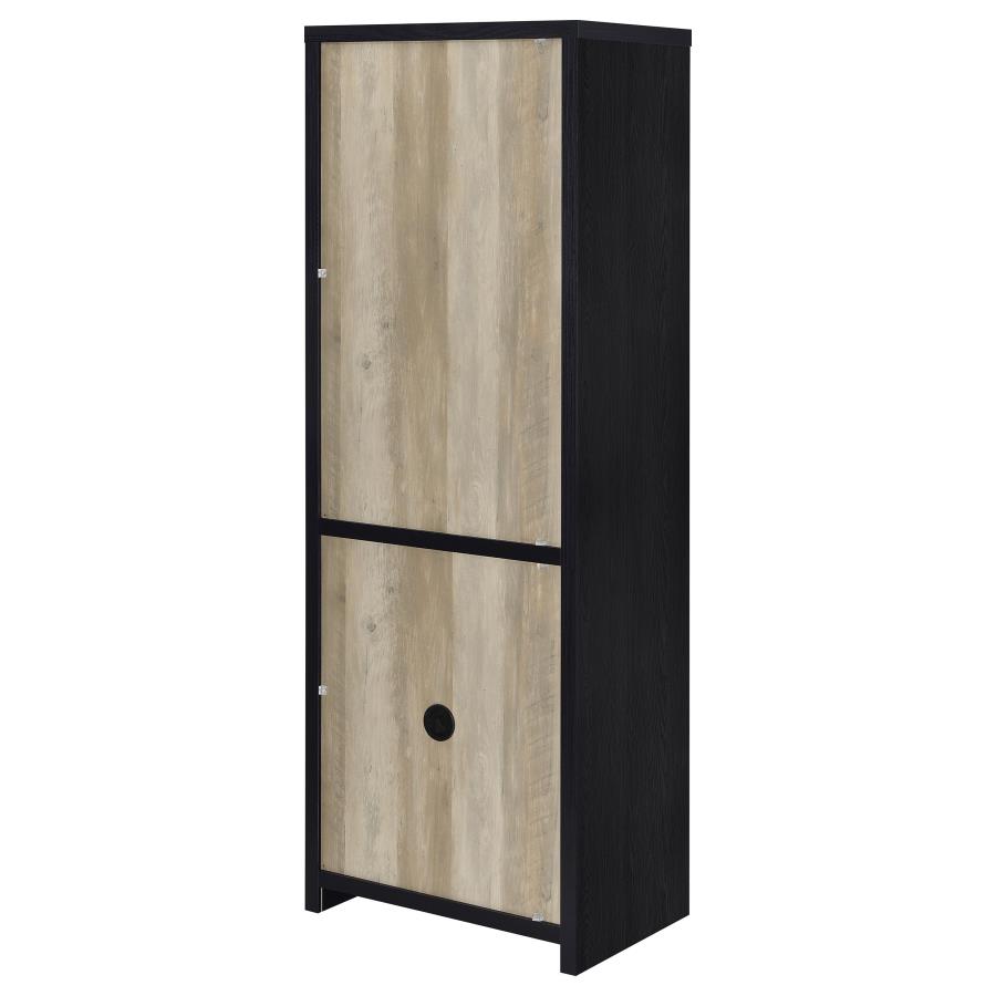 Denison - 3 Piece Entertainment Center 79" TV Stand - Black