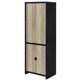 Denison - 3 Piece Entertainment Center 79" TV Stand - Black