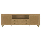 Arini - Rattan Cane 2-Door TV Stand Media Console