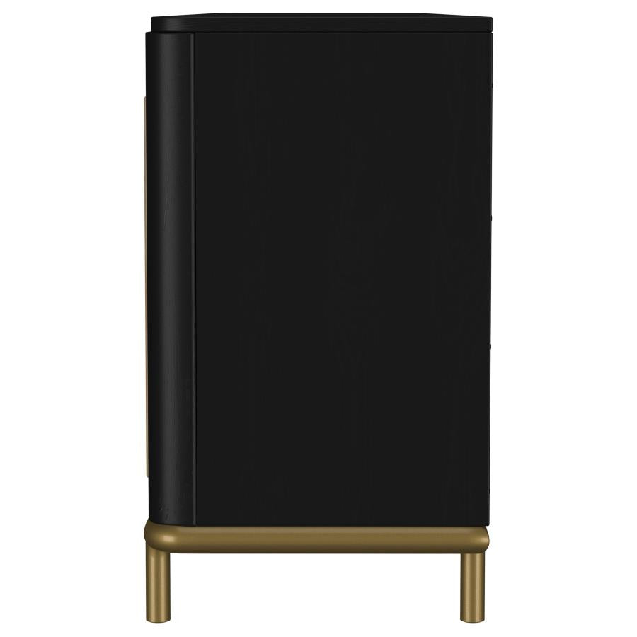 Arini - Rattan Cane 2-Door TV Stand Media Console