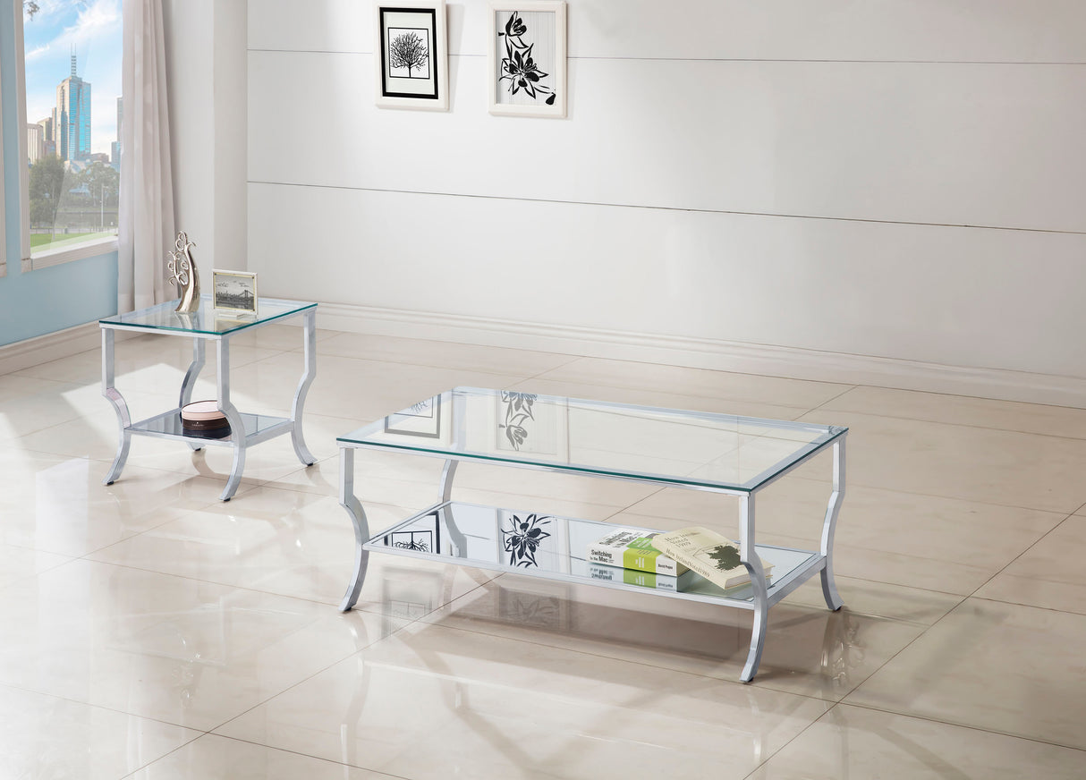 Saide - Glass Top Coffee And End Table Set