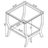 Saide - Glass Top Coffee And End Table Set