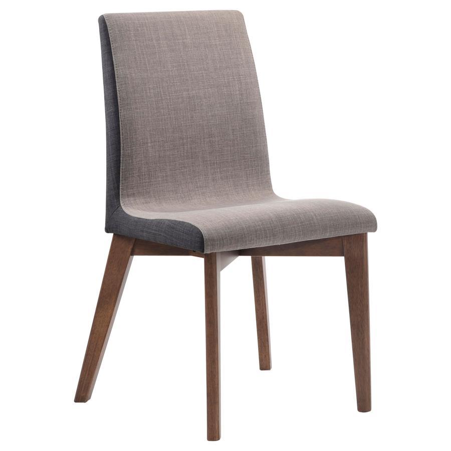 Redbridge - Upholstered Dining Side Chair (Set of 2) - Natural Walnut by CoasterEveryday | Bel Furniture