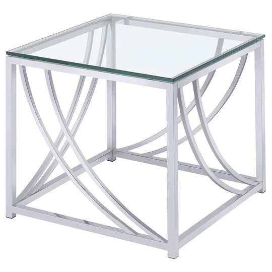 Lille - Glass Top Entryway Sofa Console Table Accents