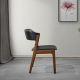Enzo - Dining Chair (Set of 2) - Black / Brown by Ashcroft Furniture | Bel Furniture