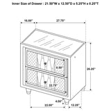 Lorient - Bedroom Set With LED Flame Box Dresser