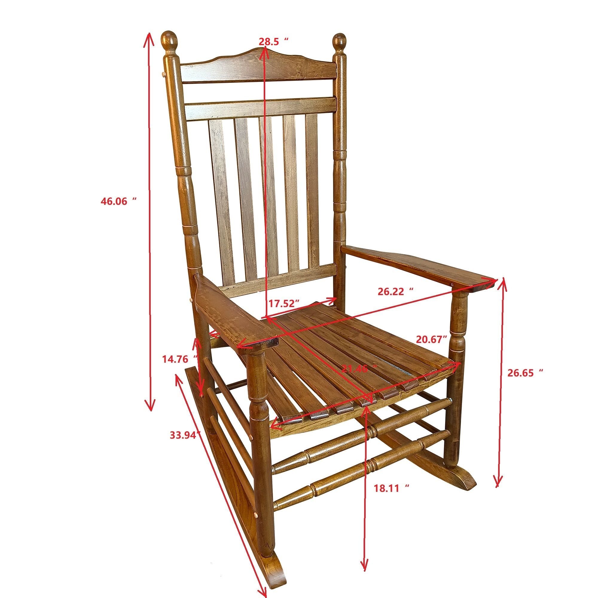 Balcony Porch Adult Rocking Chair