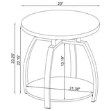 Dacre - Round Engineered Wood Top Table