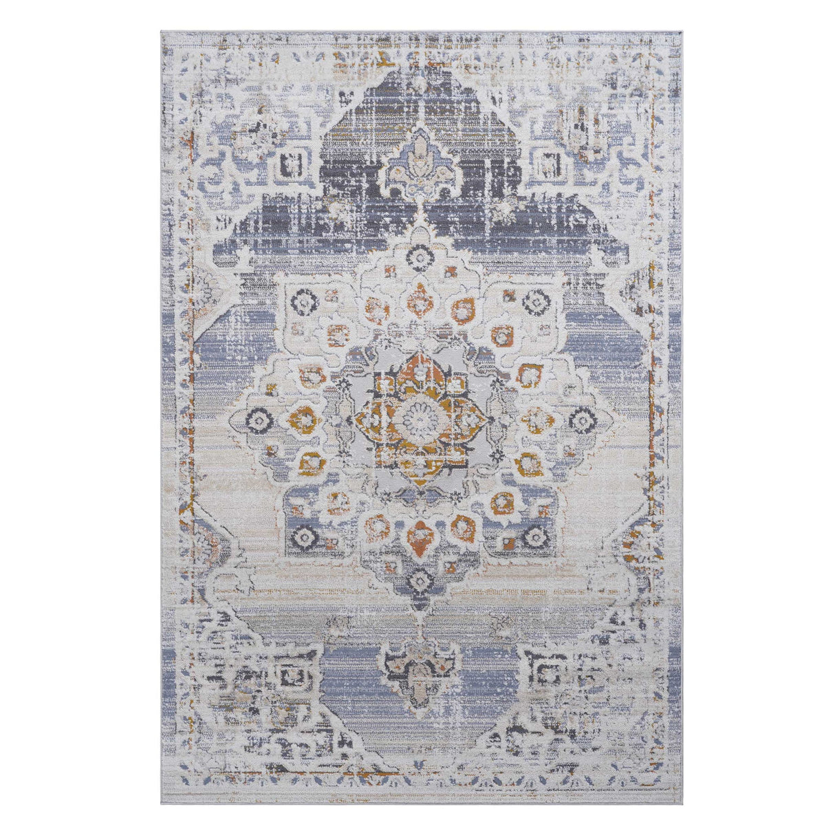 Payas - 8' X 10' Medallion Area Rug - Cream / Gold