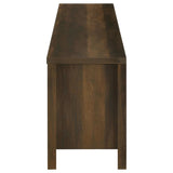 Carey - 79" TV Stand Fireplace Media Console - Dark Pine