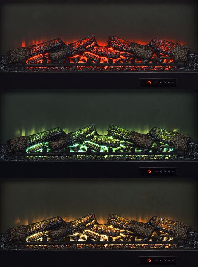 Havering - 71" TV Stand Fireplace Media Console - Dark Pine