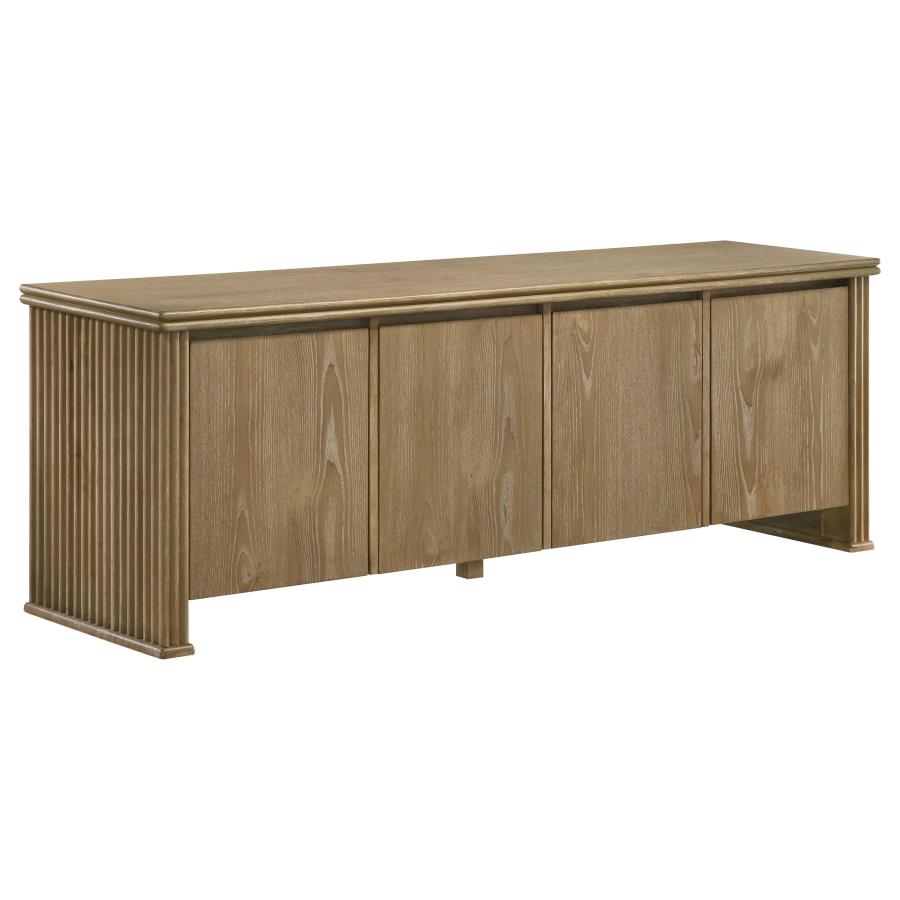 Adina - 70" TV Stand Media Console - Distressed Light Brown