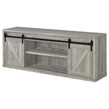 Brockton - 3-shelf Sliding Doors TV Console