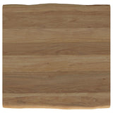 Zander Square Wood Top Coffee Table Natural Brown