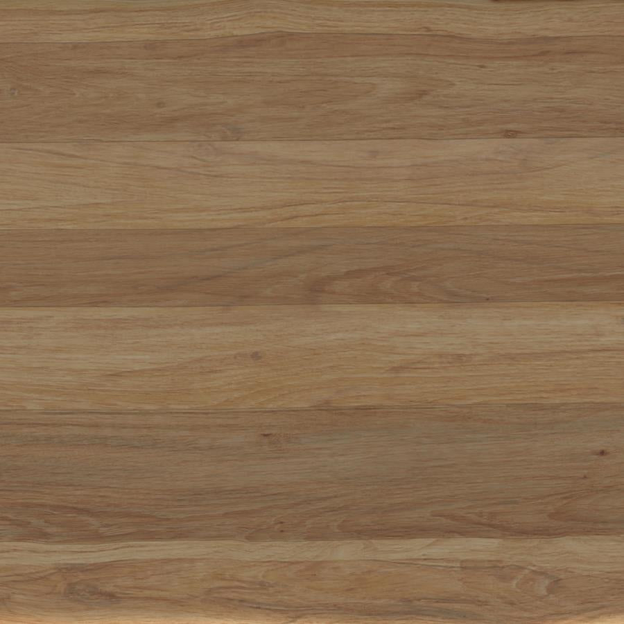Zander Square Wood Top Coffee Table Natural Brown