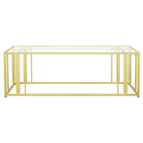 Adri - Rectangular Glass Top Coffee Table