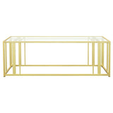 Adri - Rectangular Glass Top Coffee Table