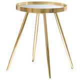 Kaelyn - Round Mirror Top End Table