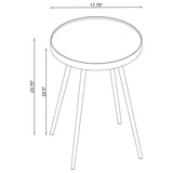 Kaelyn - Round Mirror Top End Table