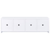 Laughlin - 4 Door Engineered Wood TV Stand - White